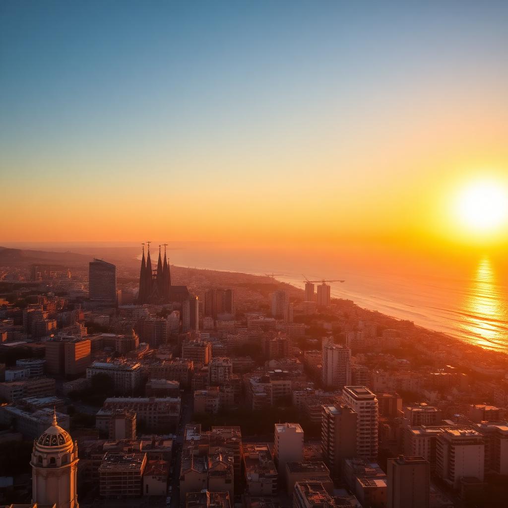 Vista aérea de Barcelona